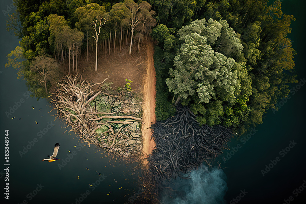 Close-up of bees pollinating flowers in a diverse agricultural landscape